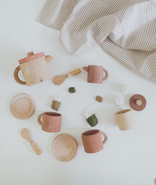 Wooden Tea Set