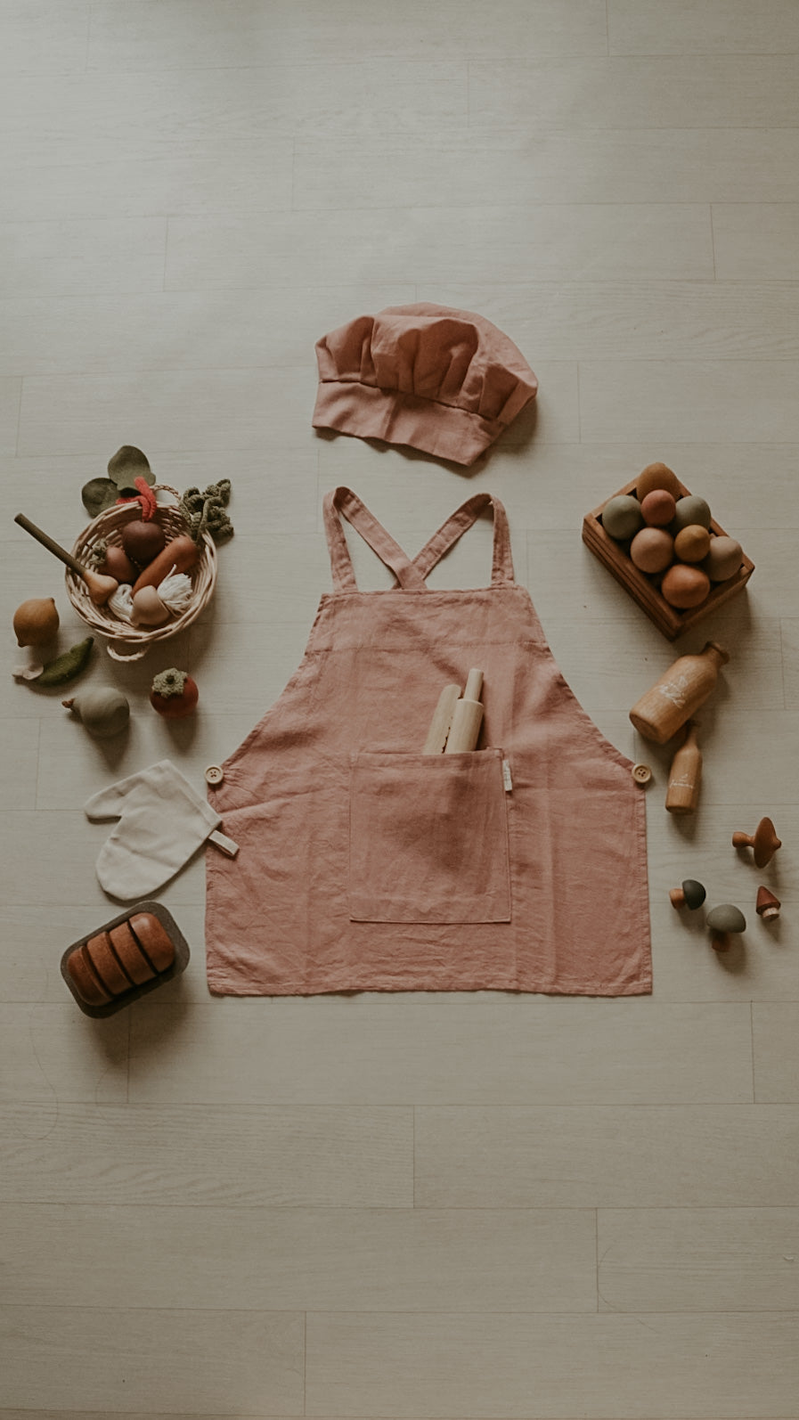 Little Chef's Hat and Apron set