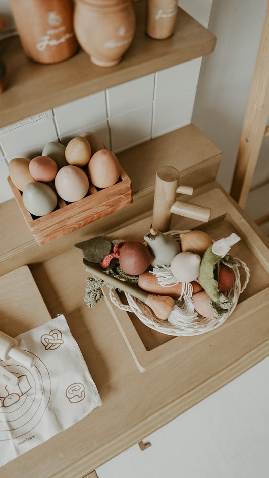 Wooden Fruit and Vegetables Set