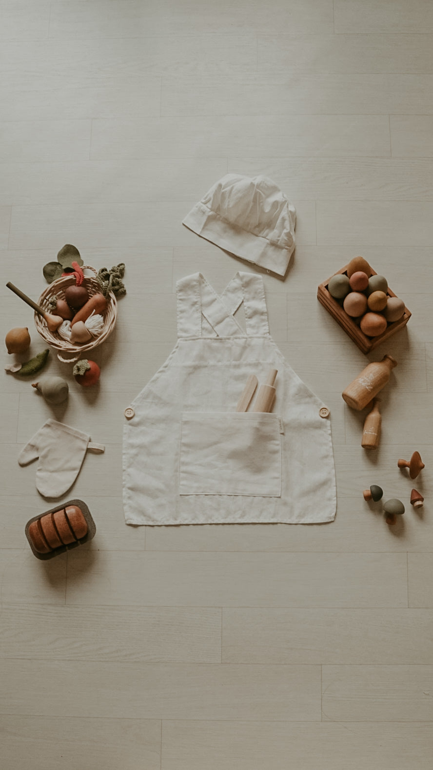 Little Chef's Hat and Apron set