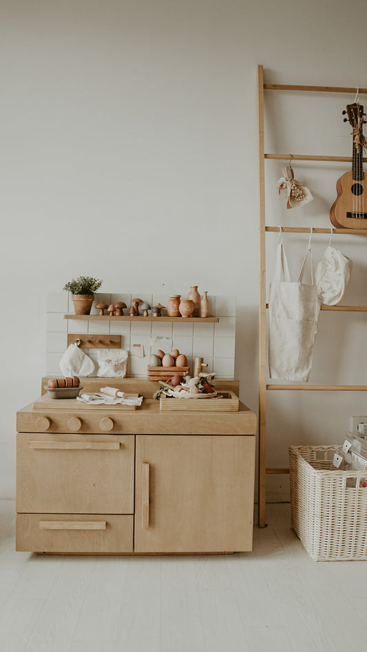 Wooden Spice Jars Set