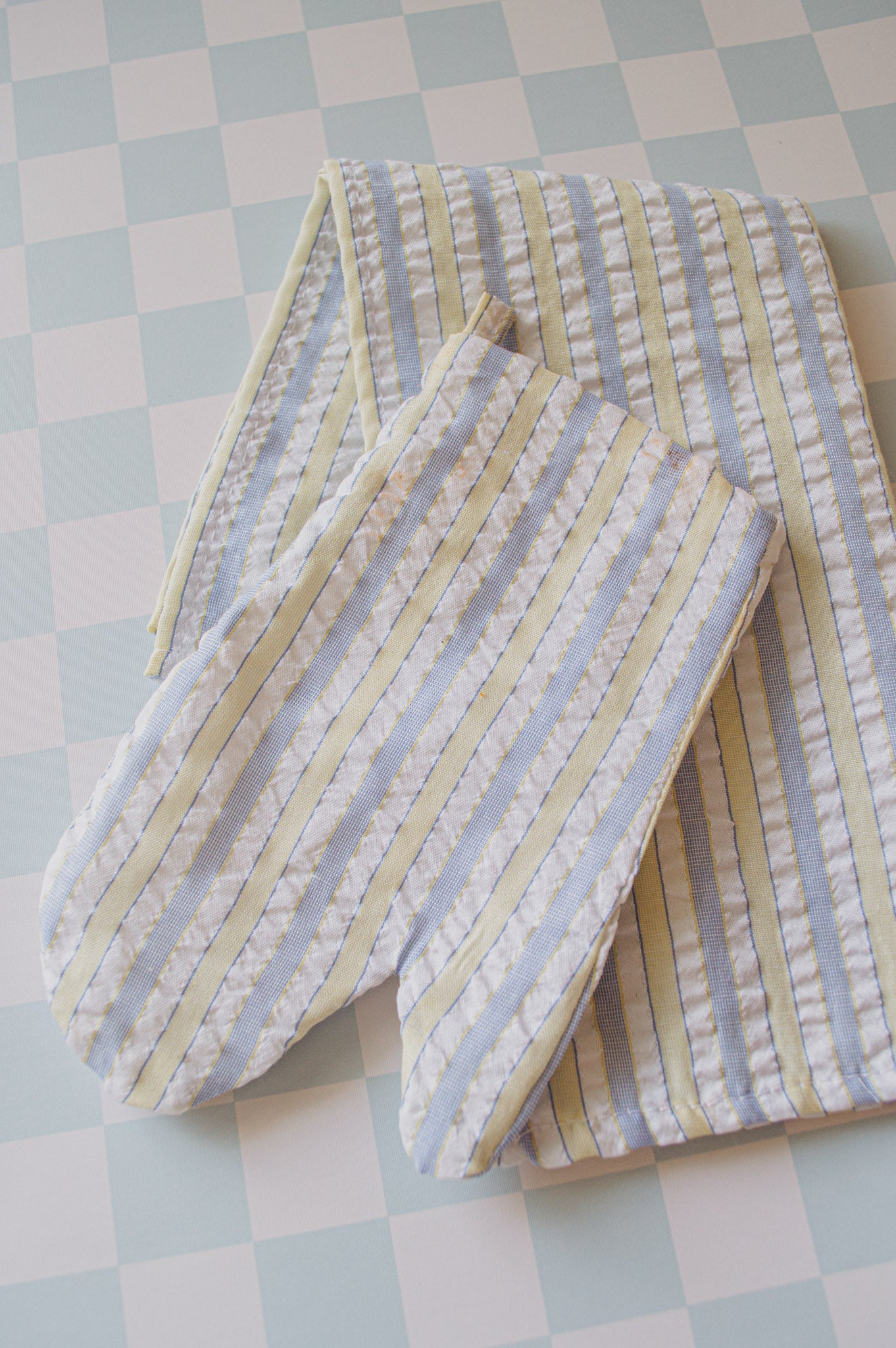 Hamptons Oven Mitt & Tea Towel
