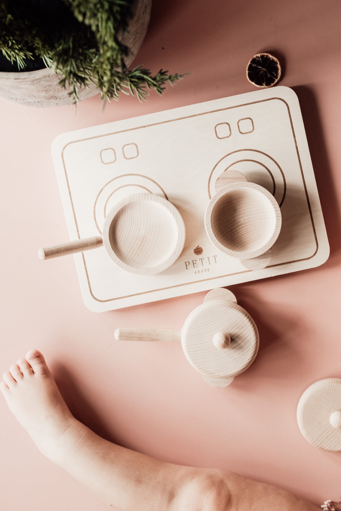 Wooden Pots & Pans Set