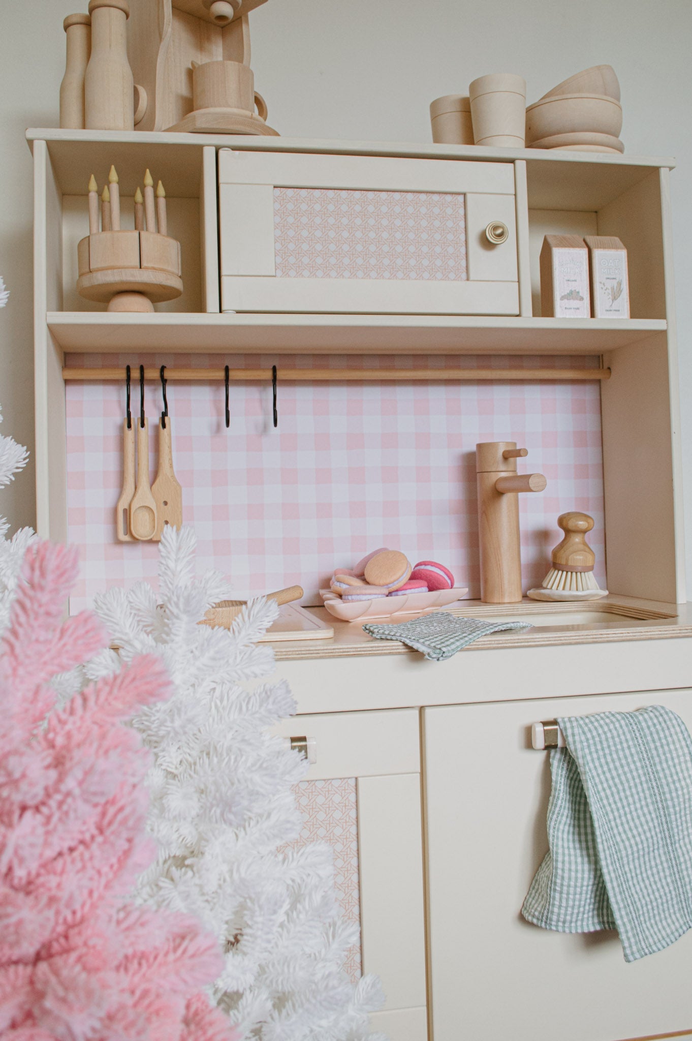 Mini Check Oven Mitt & Tea Towel