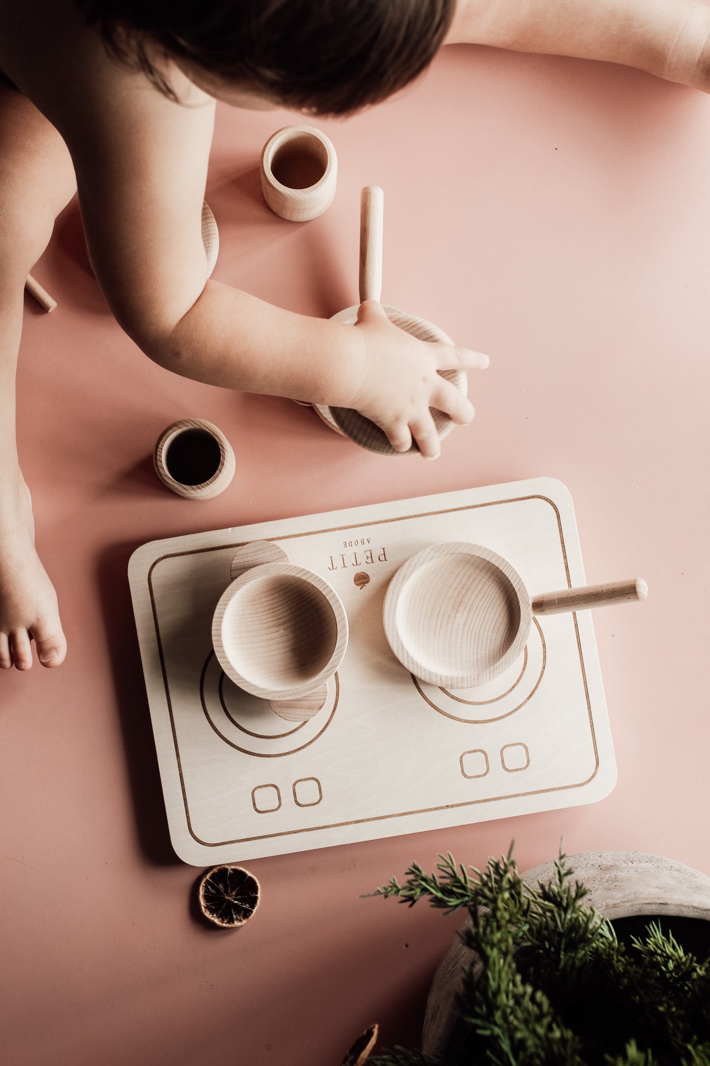 Wooden Pots & Pans Set