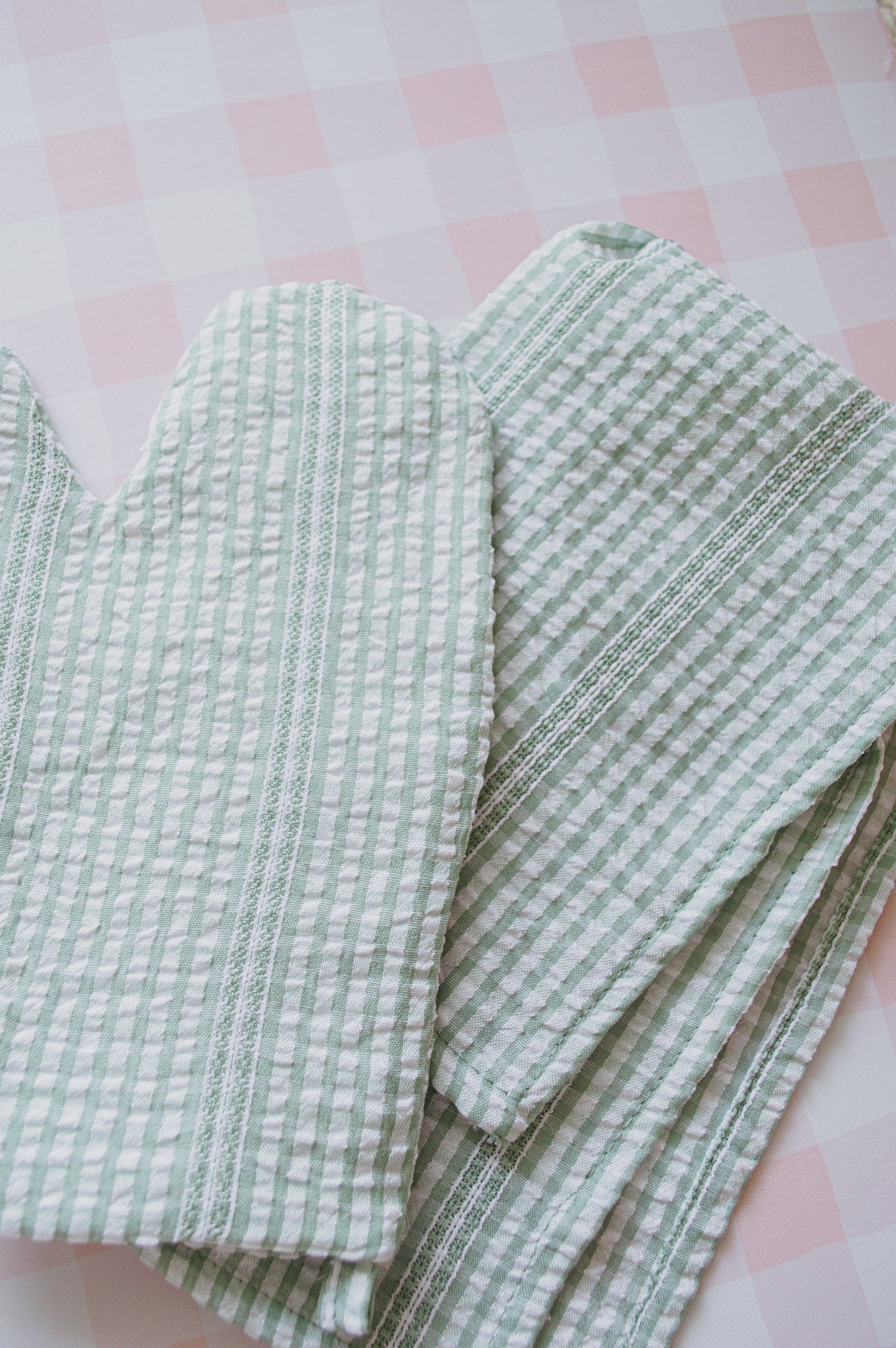 Mini Check Oven Mitt & Tea Towel