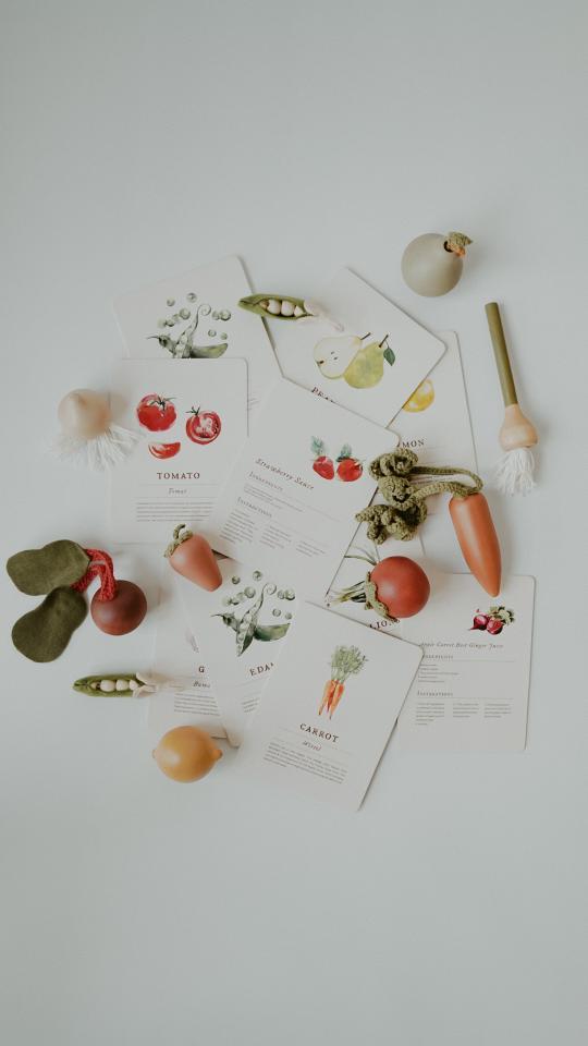 Wooden Fruit and Vegetables Set