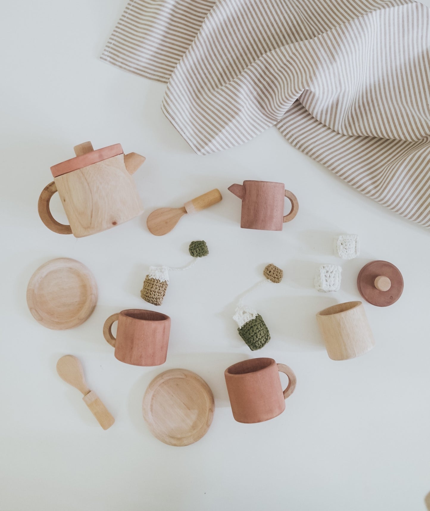 Wooden Tea Set