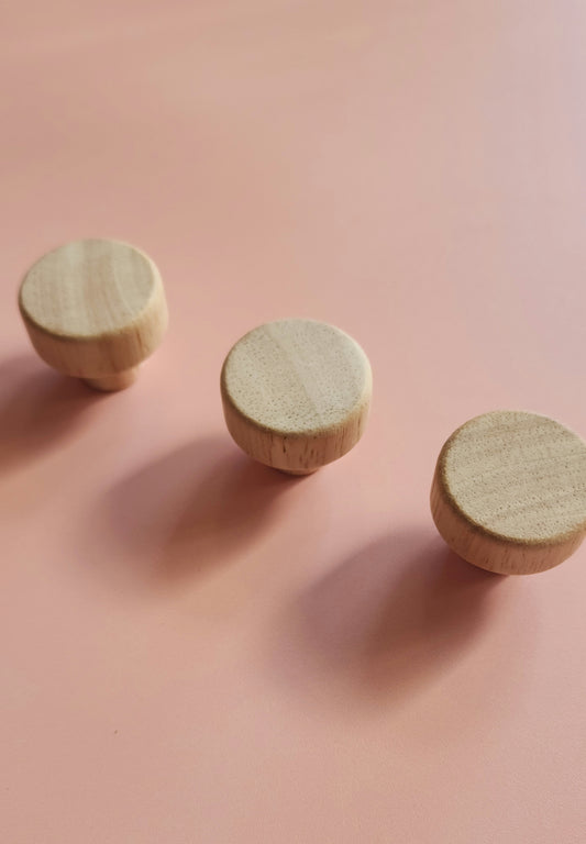 Wooden Round Cabinet Handle