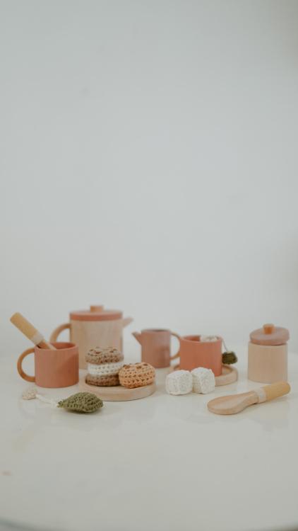 Wooden Tea Set