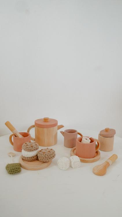 Wooden Tea Set
