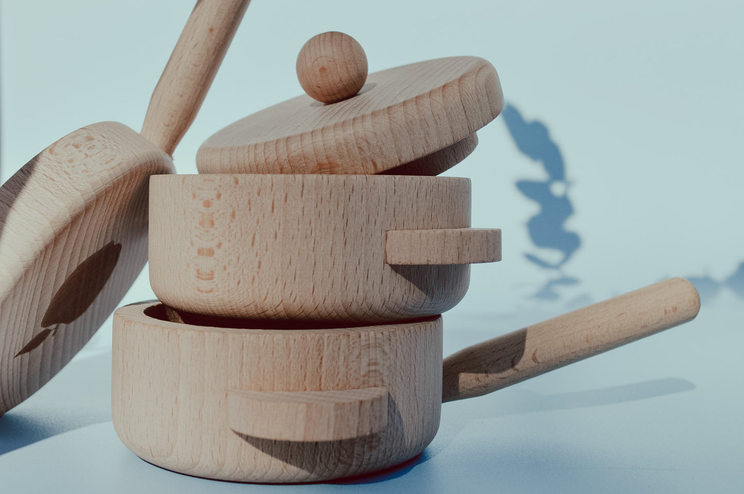 Wooden Pots & Pans Set