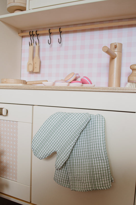 Mini Check Oven Mitt & Tea Towel